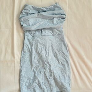 Strapless Elegant Blue Strapless Dress size medium